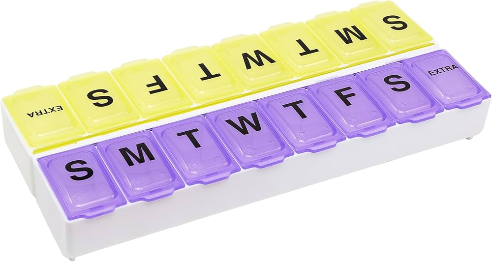 pill box 14 day push and lock right dose