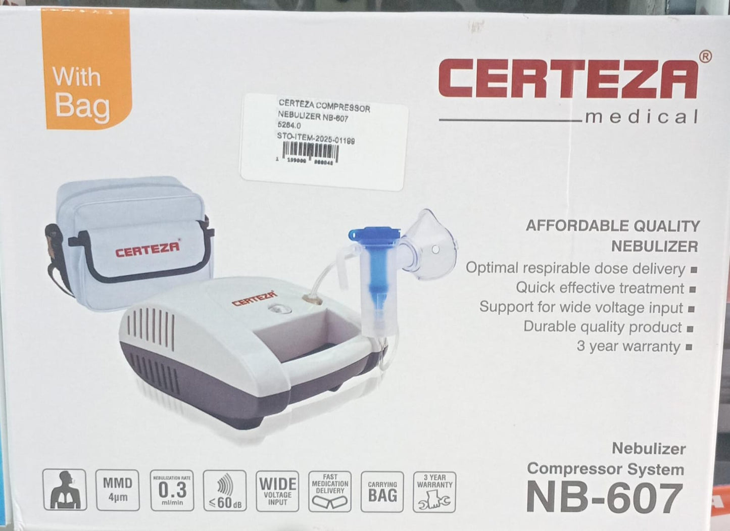Certeza Compressor Nebulizer NB-607