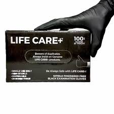 Lifecare Nitrile Examination Gloves Black