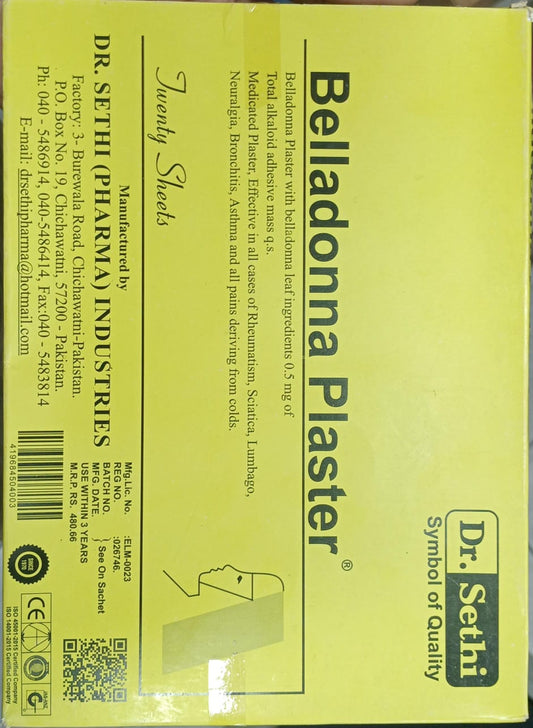 Belladonna Plaster