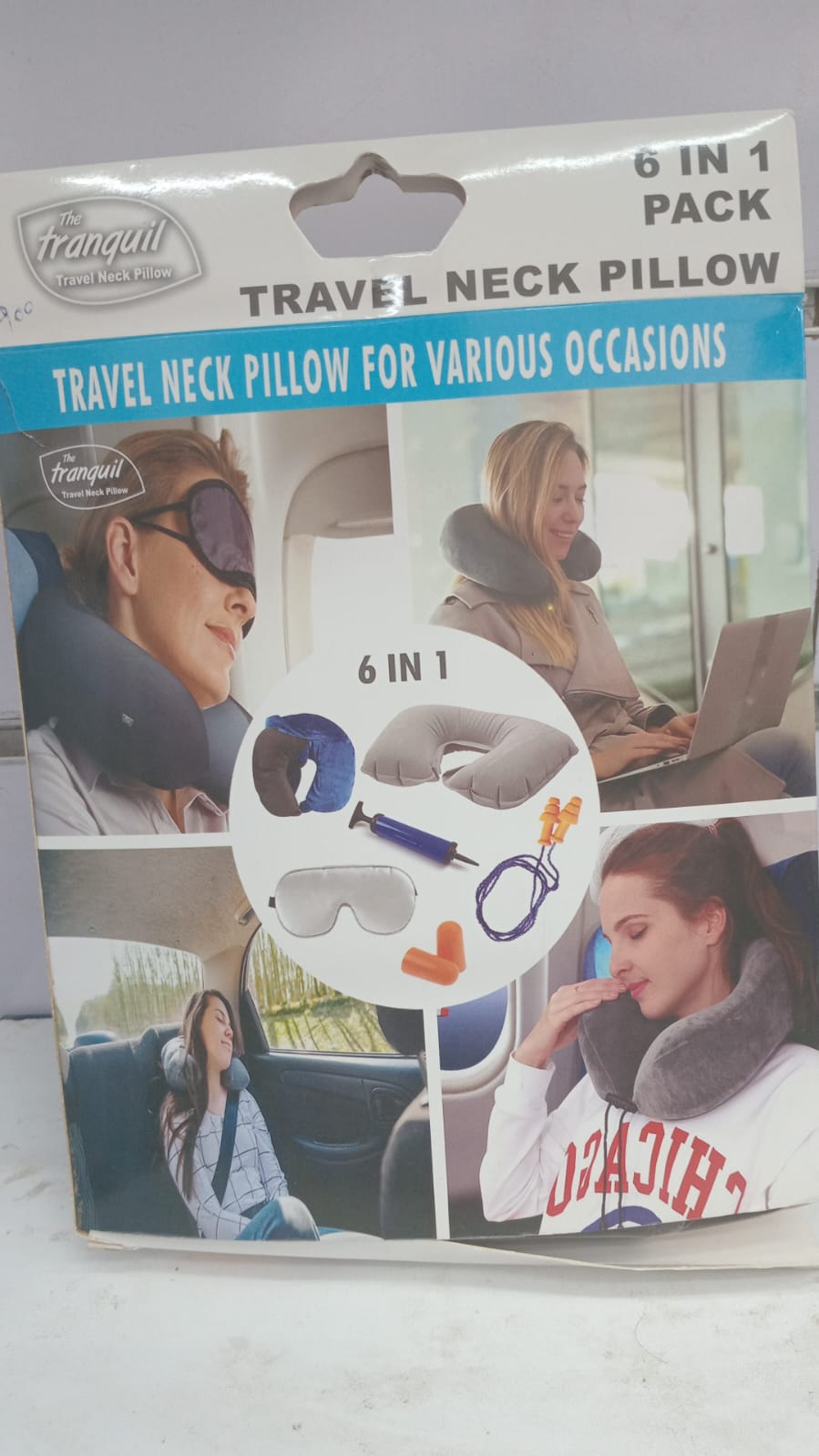 The Tranquil Travel Neck Pillow 6 in 1 Pack